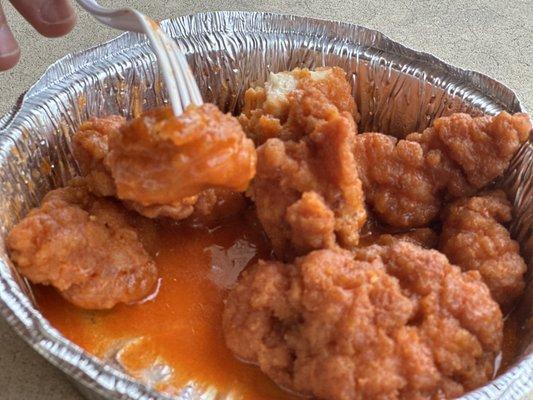 Boneless buffalo wings