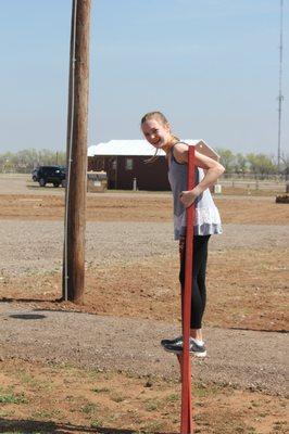 Fun on Old Fashioned Stilts