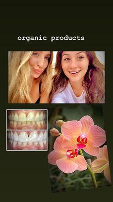 Organic teeth whitening