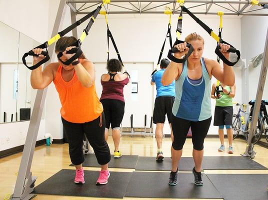 Small-group training with our certified TRX trainers in our dedicated TRX studio.