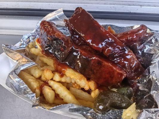 ribs and fries