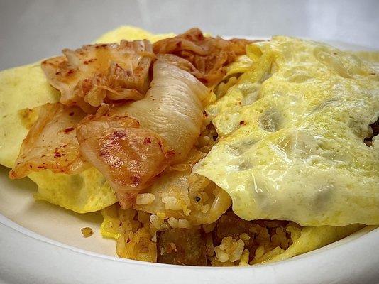 Kim Chee Fried Rice Omelet