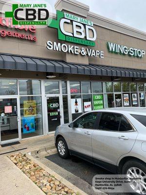 Mary Jane's CBD Dispensary's is the top smoke shop on University Drive in Huntsville! #CBD #Store #Vape #Shops #tobacco #store