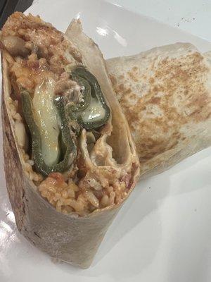 Chile relleno burrito