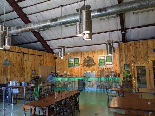 Dining room at Fiddlehead Brewing