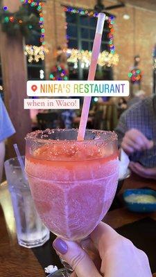 Frozen strawberry margarita