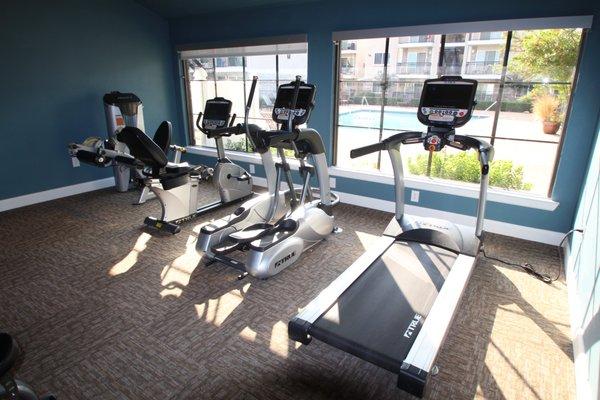 Fitness Center at Woodbridge Apartments in Dallas, Texas.