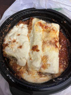 This is the cannelloni I got from Pasta House on Ladue Road in Ladue, MO