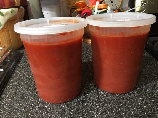 Homemade marinara sauce