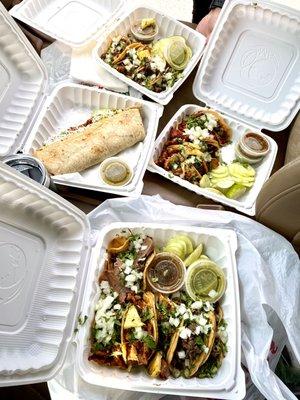 Tacos, tacos, tacos! (And a quesadilla)