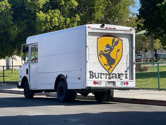 "The Burrari  "delivery truck