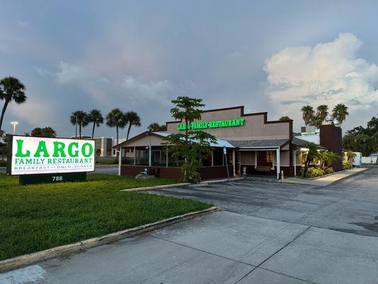 Restaurant front view.