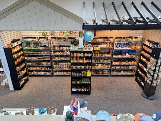 Our Ogden HQ, inside The Quilted Bear at Newgate Mall, now featuring over 850 spicy sauces!