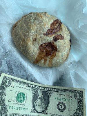 Dollar for scale. $7 pastie.