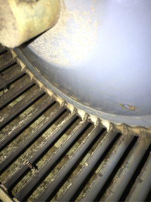 Dirty Blower Wheel