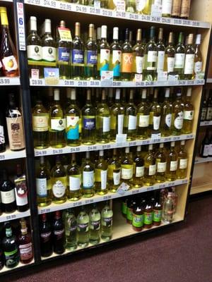 Wall of wines