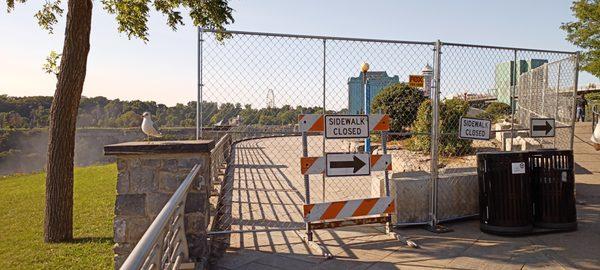 some work going on Sept 2024 at Prospect Point