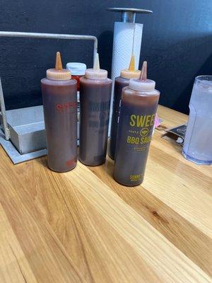 Their table sauces