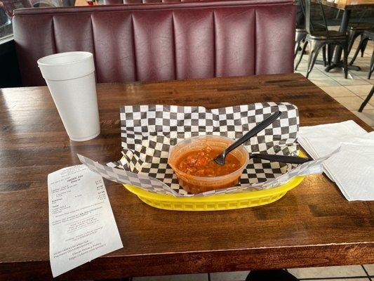 Crawfish Etouffee cup (bowl is possibly 3x's or at least 2x's the size)