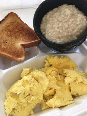 Congealed breakfast with rubber toast anyone?