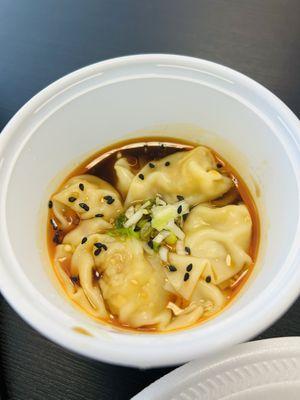 Chili oil wontons