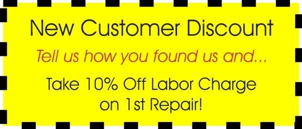 New Customer Discount