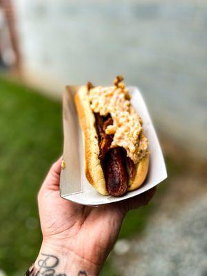 Pimento bacon dog