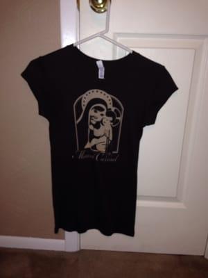 I bought this shirt (Our Lady of Mount Carmel) at this special business.