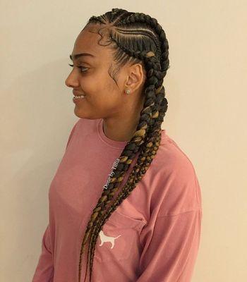 Hair braiding by @Tillia_NailFactory call 718-597-8562 for appointments and prices!