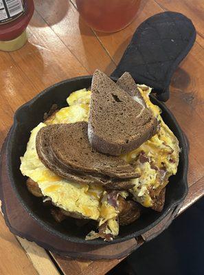 YUMM... we had the skillet. Others in our group had pancakes, omelet and french toast. All were delish and plenty of food.