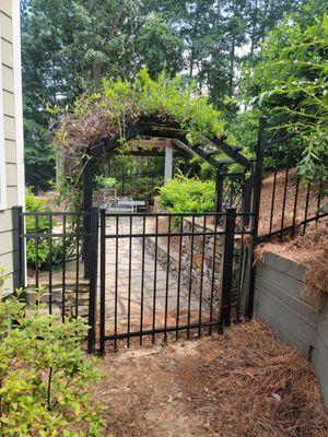 Gate installed on the side of our house