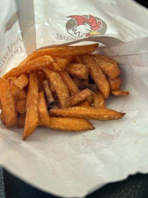 Sweet Potato Fries (it was full but I was impatient)