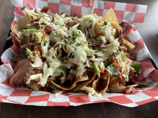 Pulled pork nachos