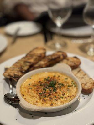 Bubbling blue crab dip