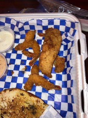 The "jumbo Shrimp" and Tenders.