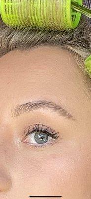 my usual eyebrow post threading