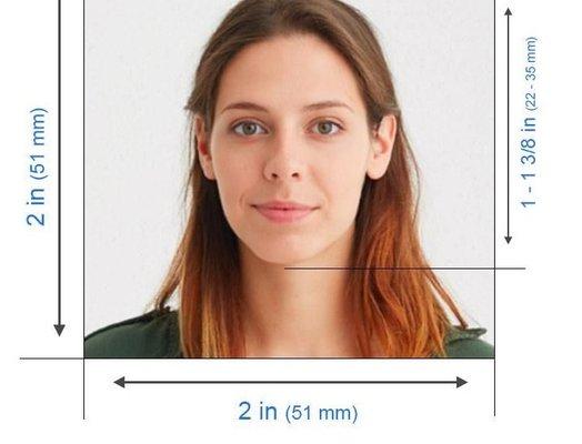 Incorrectly cut passport photo!