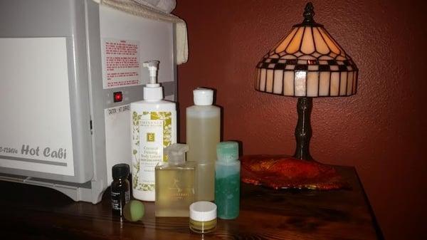 Complimentary: Eucalyptus & Lavender Inhalation, Destress Muscle oil, Coconut Firming lotion, Red Door Spa Peppermint foot balm