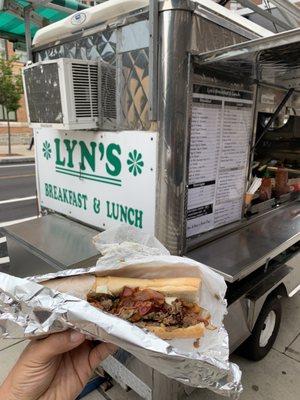 Best cheesesteak with bacon!