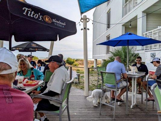 Oceanfront deck