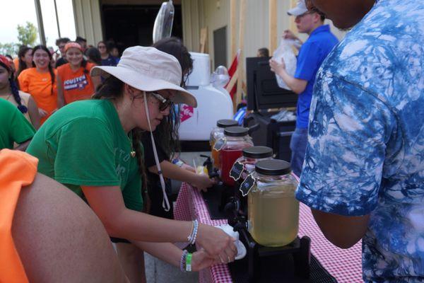 Our self-serving flavor station in action! Crossroads Fellowship 11/9/24.