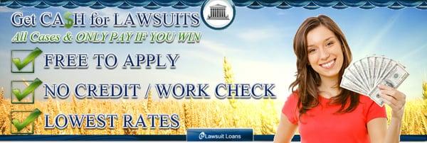 lawsuit funding,lawsuit loans,lawsuit cash advance,settlement loan,pre settlement funding