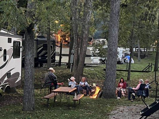 There is nothing like family and friends camping around the fire!