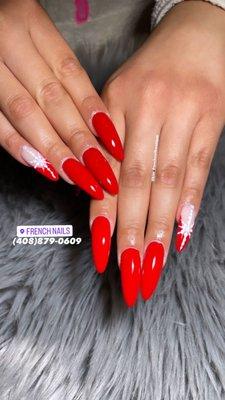 Nice red nails done