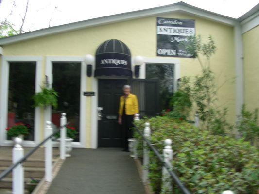 Entrance to our 1870's building -- all central heat and air - Open 7 days 'til 6pm