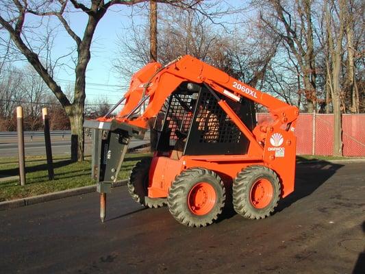 Breaker Jackhammer to excavate existing structure 