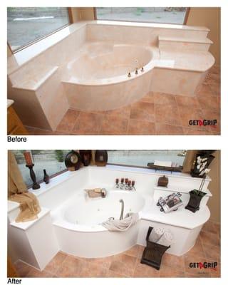 Albuquerque Residential Cultured Marble Jacuzzi Bathtub Resurfacing