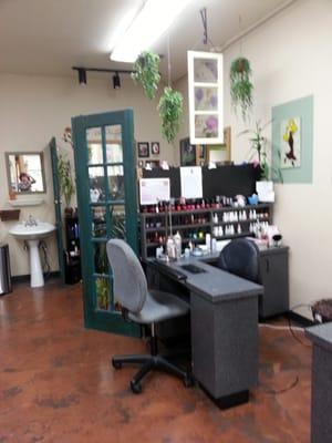 Our salon is beautiful and quaint. Come to our salon and feel like you have come home.