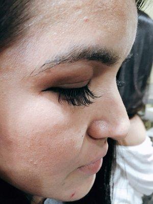 My friend Lena's lashes that Trish did in December. I took this photo of Lena early February and her lashes are still so full and wispy!