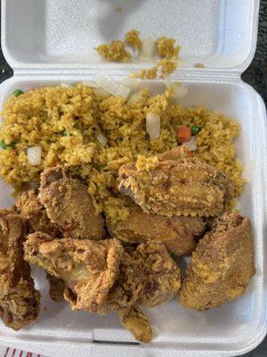 Wings & fried rice